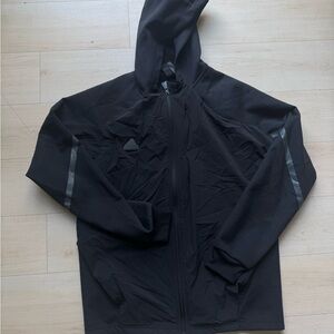 Adidas Black Windbreaker Hooded Jacket